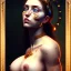 Placeholder: Epic massive Portrait of amazon busty sexy warrioress with tattoos estilo Jean Auguste Dominique Ingres 4k