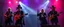 Placeholder: amish punk vampires on stage in style of ghibli