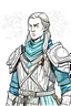 Placeholder: Colour drawing of 22-year old female Norse cleric wearing armour