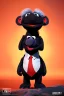 Placeholder: Waist up muppet Portrait, Kim Jong-un as muppet doll, black suit, photo studio, red background, unreal engine 5, concept art, art station, god lights, ray tracing, RTX, lumen lighting, ultra detail, volumetric lighting, 3d.