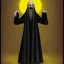 Placeholder: Russian Orthodox nosferatu with five yellow eyes and tentacle beard and long arms and fingers and a head plates