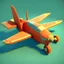 Placeholder: plane stylized 3d