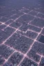 Placeholder: aerial view photo of a city that is made from microchips