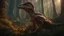 Placeholder: raptor with feathers in magical mushroom forest, 8k resolution, ultra detailed, unreal engine 5, masterpiece