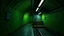 Placeholder: GAME CONCEPT ART .two poin perspective.Station platform and stairs from side .photograph inside of hole .Inside the old subway tracks, . Low light and closed green moss walls. Like the original design of the game space ,digital art.landscape,far camera old painting,2 Chen and George Hopper, Rembrandt lighting, a dark green color scheme, . --ar 13:16 --v 6. 0 metro game