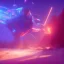 Placeholder: a crystalised blue pink spaceship, gold, diamonds, lightbeams, cosmic background, atmospheric, realistic, unreal engine, 8k. Cinematic lighting, octane render.