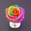 Placeholder: transparent multicolor crystal rose