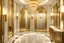 Placeholder: An Art Deco Foyer with mirrors and brass sconces, incandescent, gleaming