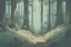 Placeholder: studio Ghibli forest anime muted texture