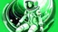 Placeholder: SPACE SUIT GIRL IN SPACE SHIP, SCI-FI STYLE, WHITE AND GREEN COLORS