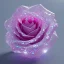 Placeholder: transparent multicolor crystal rose