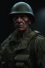 Placeholder: portrait of a 50 year old evil soldier. sneering expression, bald, photorealistic, 4k