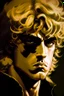 Placeholder: A portrait of Dio Brando, from JoJo anime; Caravaggio style