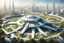 Placeholder: theme park of the city of the future 2050, star wars, fairy tale, radiance, abstraction, bird's eye view, walking park