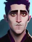 Placeholder: Portrait of a 30 year old strange gay warlock like Jake Gyllenhaal