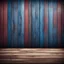 Placeholder: Hyper Realistic navy-blue & maroon multicolor grungy rustic wooden plank wall texture in an empty room with window vignette effect