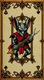 Placeholder: kobold thief ace card with ornate frame