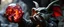 Placeholder: dark dwarf mining expert gremlin expert holding up a radiant Painite crystal rosette ball