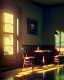 Placeholder: Scene, realistic image, retro futuristic, Edward Hopper style, smooth, unreal engine 5, god lights, ray tracing, RTX, lumen lighting, ultra detail, volumetric lighting, 3d.