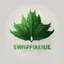 Placeholder: i want you to generate a logo for a new company named "SpiniLeaf" or Spinny Leaf. Something with green, maybe a leaf