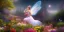 Placeholder: bright fairy, beautiful portrait, flowery landscape