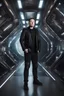 Placeholder: "Ultra realistic full body shot a elon musk in space ship concept, looking at the camera,full legs, cyberpunk, neo-figurative,concept ,full length view, face , full size, science, technology,future,electric ,futuristic style, design, practicality,manufacturability,performance, HOF, professional photographer, captured with professional DSLR camera, trending on Artstation, 64k, full size, ultra detailed, ultra accurate detailed, bokeh lighting, surrealism, background, detailed