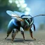 Placeholder: Ultra realistic bee. epic, highly detailed, unreal engine 5, god rays, ray tracing, RTX, photo realistic lighting, ultra detail, volumetric lighting, 3d, finely drawn, high definition, high resolution.