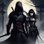 Placeholder: Together, the Crypt Thing and her ninja bodyguard [ADnD ] enigmatic figure of the ninja bodyguard. Swift as the wind, silent as the night, he moves with a grace that belies his deadly skill. Clad in dark, form-fitting attire that seems to meld with the shadows themselves, he is a specter of protection and vigilance. His eyes, sharp and alert, betray a fierce loyalty to his master, the Crypt Thing.