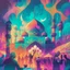 Placeholder: Combine elements of a serene mosque and a vibrant party scene to symbolize the initial attraction of drug use