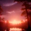 Placeholder: forest river stars sunset