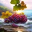 Placeholder: Grapes sunny sea landscape photo