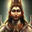 Placeholder: portrait Lord Shiva, meditation, third eye, universe, fourth dimension, fractal, realistic, 8k, high quality, extreme detail, symmetrical,