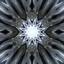Placeholder: Mesmerizing abstract 3d visual, recursive Symmetrical structure of flowing translucent shapes, centered, soft aesthetic, negetive space.