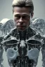 Placeholder: Brad Pitt sorrow terminator robot face, dark age, 8k resolution, realistic, intricate, 8k resolution, high-quality, fine-detail, digital art, detailed matte, volumetric lighting, dynamic lighting, photorealistic