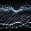 Placeholder: Musical Wave , Sound Wave, (Black Color) LED network lines , Realistic 3D Render, Macro, mesh, wave network, geometric, Nikon Macro Shot, Kinetic, Fractal, Light Led Points, Generative, Neural, Computer Network, Conections,