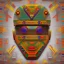 Placeholder: robot portrait in Kente, cinematic, ghana flag, african pattern symbols, engraved, 8k quality