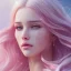 Placeholder: trees, pink, blonde hair, beautiful, whole face, hyperrealism, masterpiece, expert, cinematic lighting, sharp focus, 8K, pastel, macro lens, woman, detailed, flower