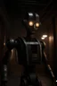 Placeholder: new york underground, film noire, a chat robot that stares at the camera like its the prettiest demon he has ever seen, its such a perfect day, motion blur, smoke, 8k, downlight, soft light, depth of field, photorealism, trending on art station, lotsa detail