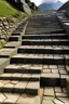 Placeholder: Create stone slab steps like Huanyna Picchu