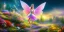 Placeholder: bright fairy, beautiful portrait, flowery landscape