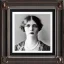 Placeholder: framed Portrait of a strong woman in the 1920s