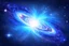 Placeholder: special galactic bright light blue galaxy with a lot of bright stars
