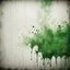 Placeholder: Hyper Realistic Grungy Green Texture on Rustic White Wall with vignette effect