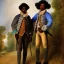 Placeholder: wealthy African American young brothers by Jean-Antoine Watteau