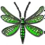 Placeholder: metal gothic green dragonfly wings