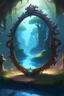 Placeholder: fantasy concept art floating magic mirror