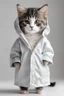 Placeholder: baby cat in raincoat. Chibi, Photograph, Canon DSLR, Tilt - shift, white background, high definition, Complete and coordinated composition, 8k