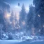 Placeholder: winter landscape, bells, ice, dreamy, science fiction