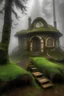 Placeholder: Hobbit Wald Haus mystisch nebel