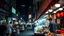 Placeholder: Delicious Chinese street food in Kuala Lumpur at night, eating stalls, seafood, eclectic mix of oriental food, award-winning colour photograph, beautiful composition, exquisite detail, Nikon 35mm